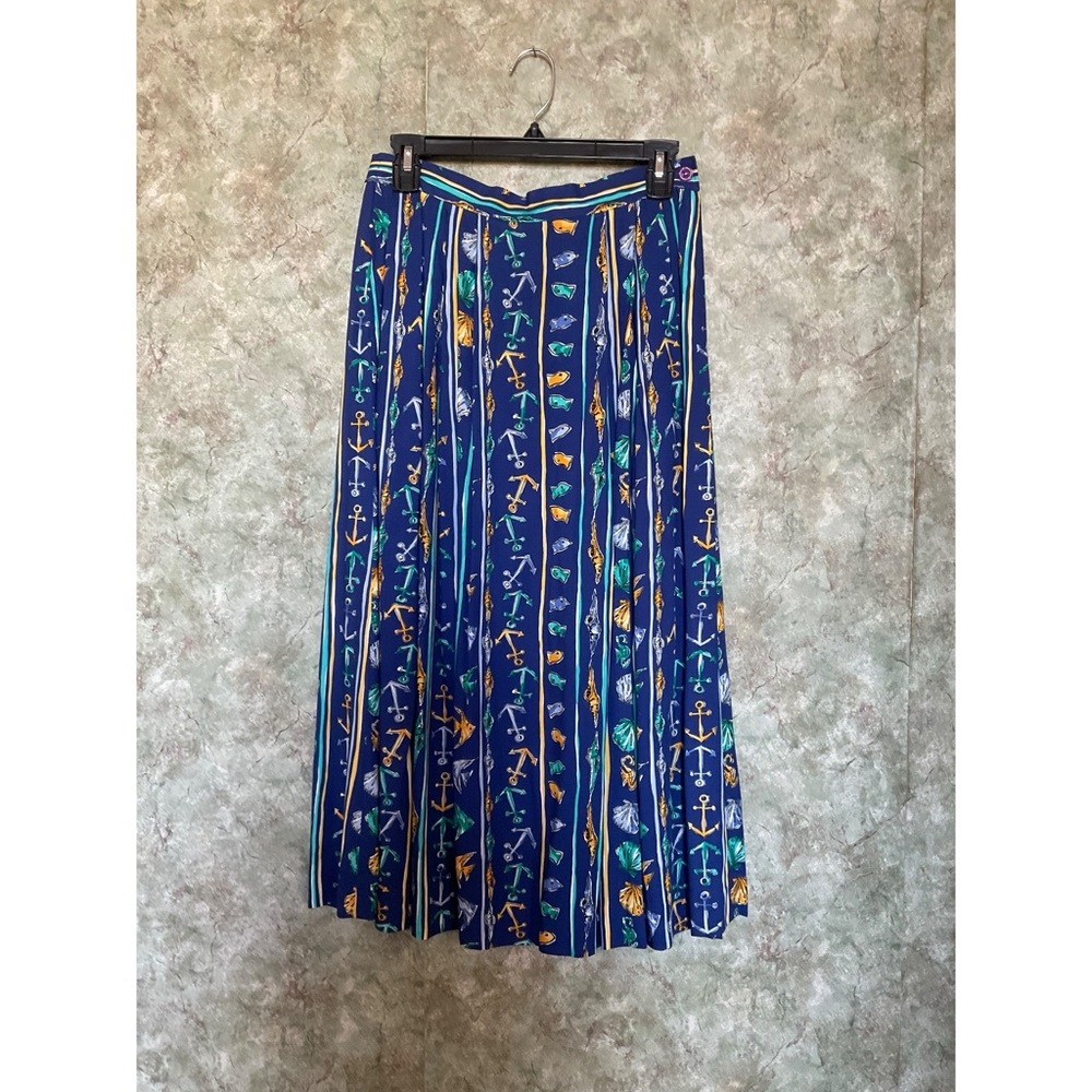 V I N T A G E  90s Pendleton Nautical Pleat Skirt